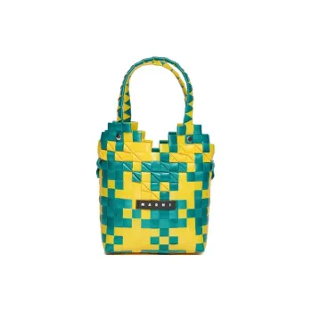 MARNI Logo Patch Top Handle Bag