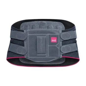 Medi Back Support Braces Fitness Breathable Warm Protective Rehabilitation Compression Dark Gray Unisex