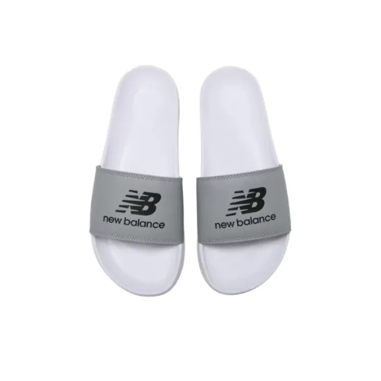 New Balance NB Noritake Rubber Sole Slip Resistant Abrasion Resistant Slide Slippers Unisex Gray-4