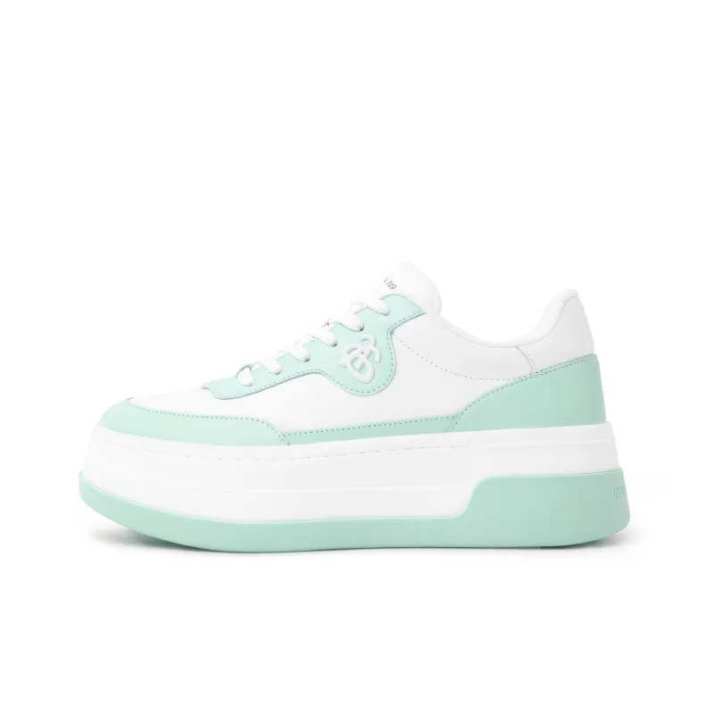 ANN ANDELMAN Arcade Blanc Height Increasing Low Top Skateboard Shoes Women's-5