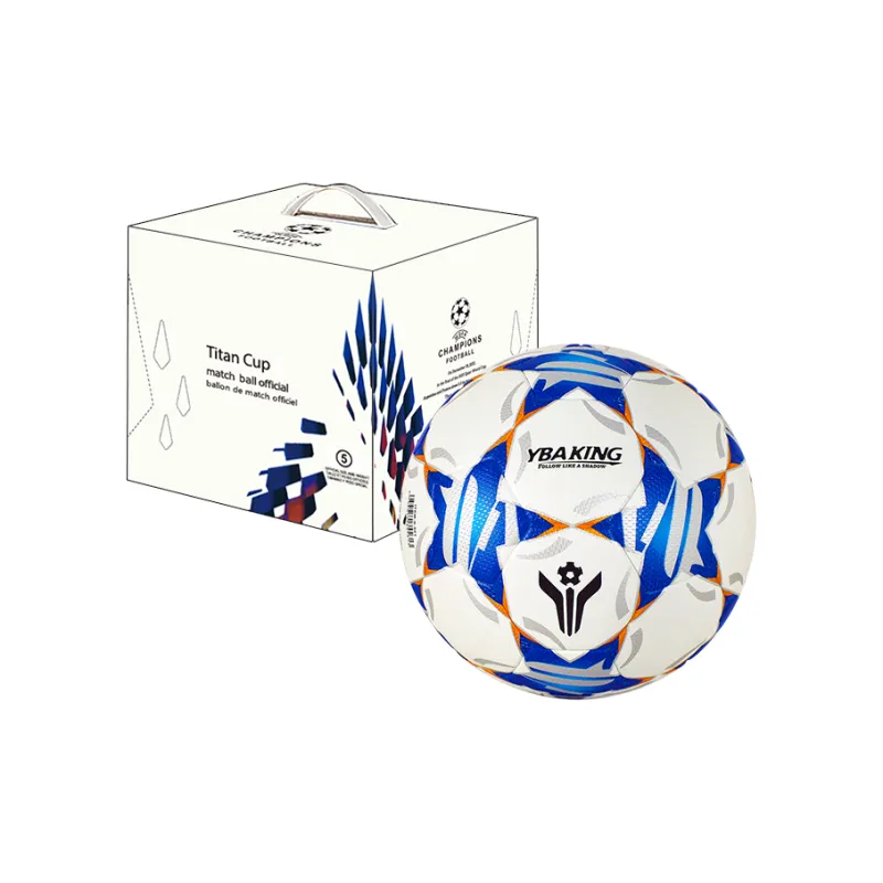 WADE x YBAKING Size 5 Ball Soccer TPU Seamless Thermal bonding Unisex Black White-18