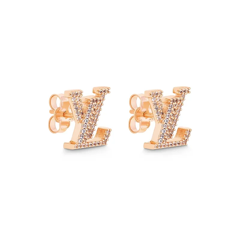 LOUIS VUITTON Metal Stud Earrings Women's-0