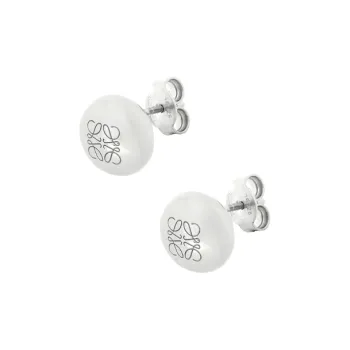 LOEWE 925 Sterling Silver Stud Earrings Women's Color
