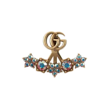 GUCCI Metal Stud Earrings Women's Multicolor