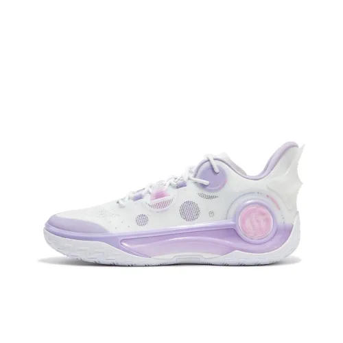 361° AG 4 SOAR Basketball Shoes Men Low-Top 361° White/Digital Lavender