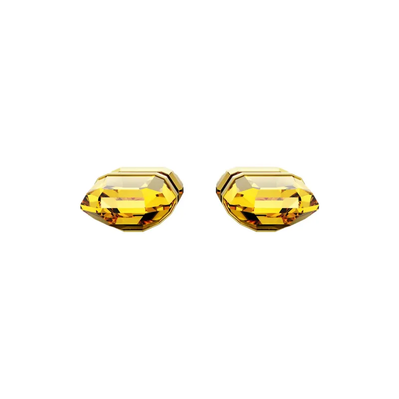 Swarovski Lucent Stud Earrings Women's Gold-1