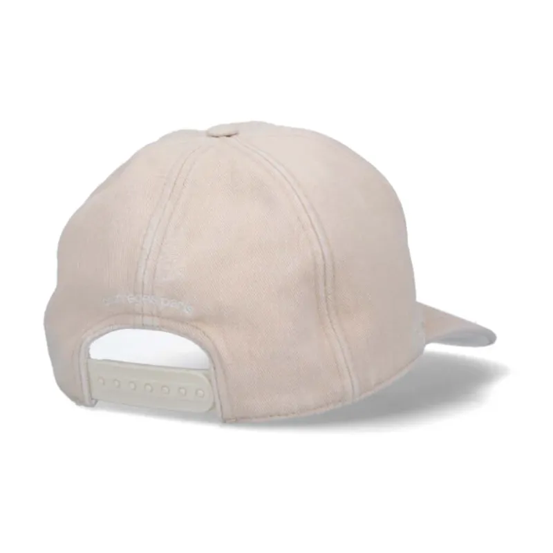 COURREGES Ac Embroidered Washed Cap-1