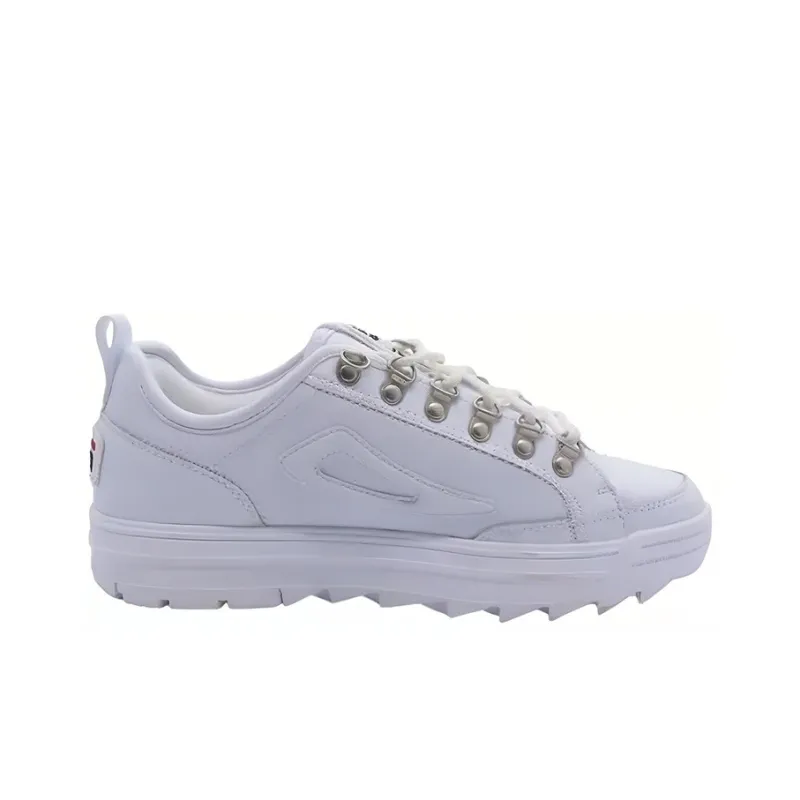 FILA Anti Slip Wear Resistant Low Top Tennis Shoes Unisex White-1