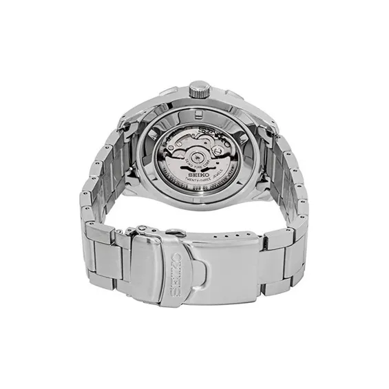 SEIKO Series 5 Mechanical Movement Stainless Steel Watchband Watch Men's Watches Black Dial SRPB79J1-2