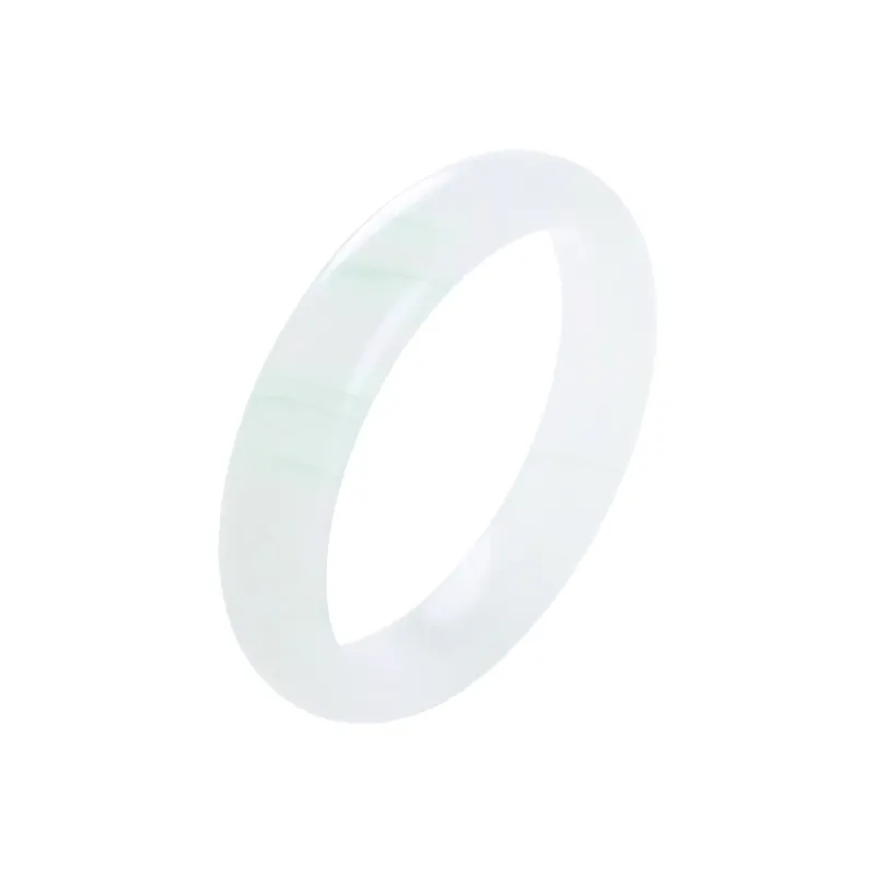 Artisan Lock Heart Jade Tianshan Jade Jade Bangles Women's-7
