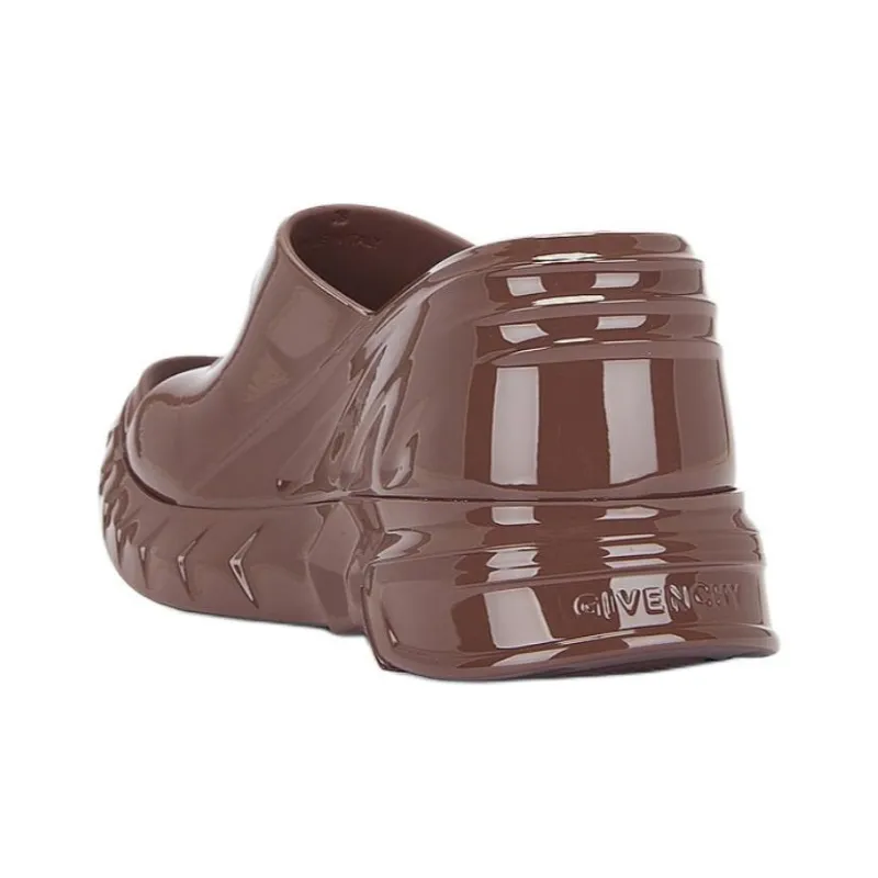 GIVENCHY Slide Slippers 10.9cm Women's Brown-4
