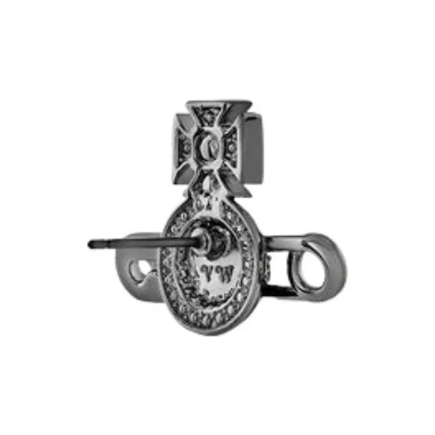 Vivienne Westwood Brass Stud Earrings Men's Gray-1