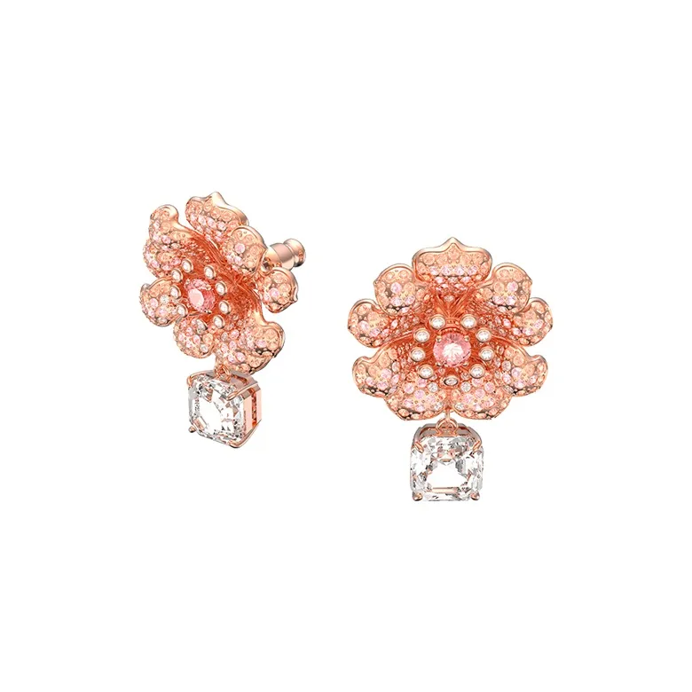 Swarovski Gold-Plated Stud Earrings Women's-0