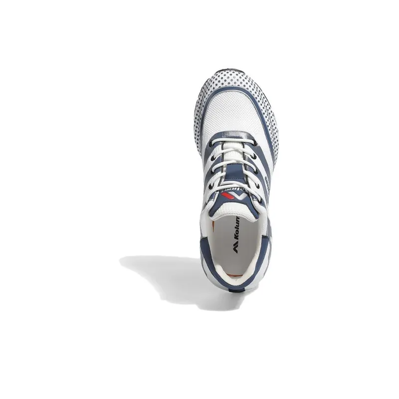 KOLUMB KOLUMB Cushioning Anti Slip Wear Resistant Breathable Moisture Wicking Low Top Casual Shoes Men's White Blue-3