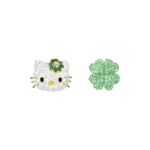 Swarovski Stud Earrings Women's Green