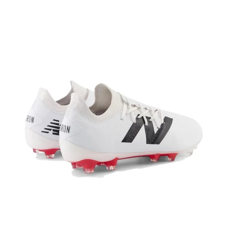 New Balance Furon V7 + Destroy HG W75 Cushioning Wear Resistant Soccer Shoes Unisex White Red-3