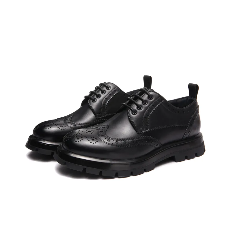 CTCY Dress Shoes Men Low Top Black/Blue-1
