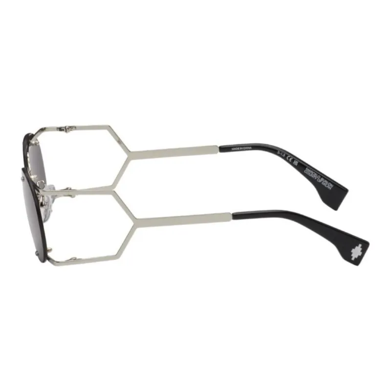 MARCELO BURLON COUNTY OF MILAN Acetate Irregular Shape Sunglasses Men's Silver-1