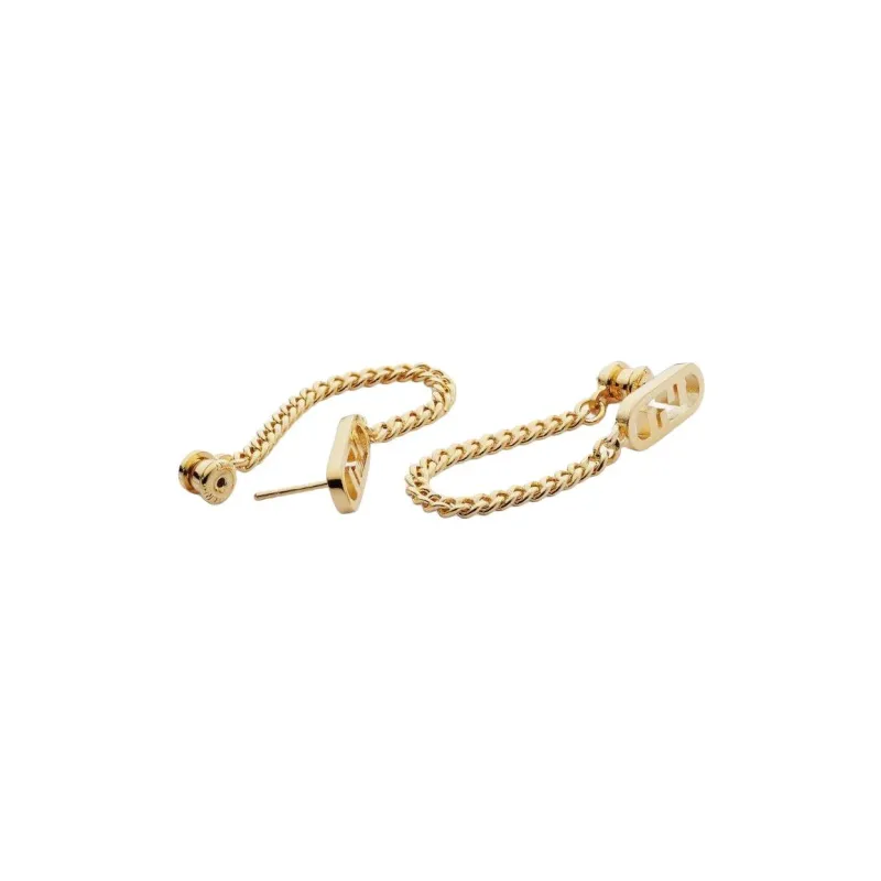 FENDI Brass Earrings Women's Gold-1