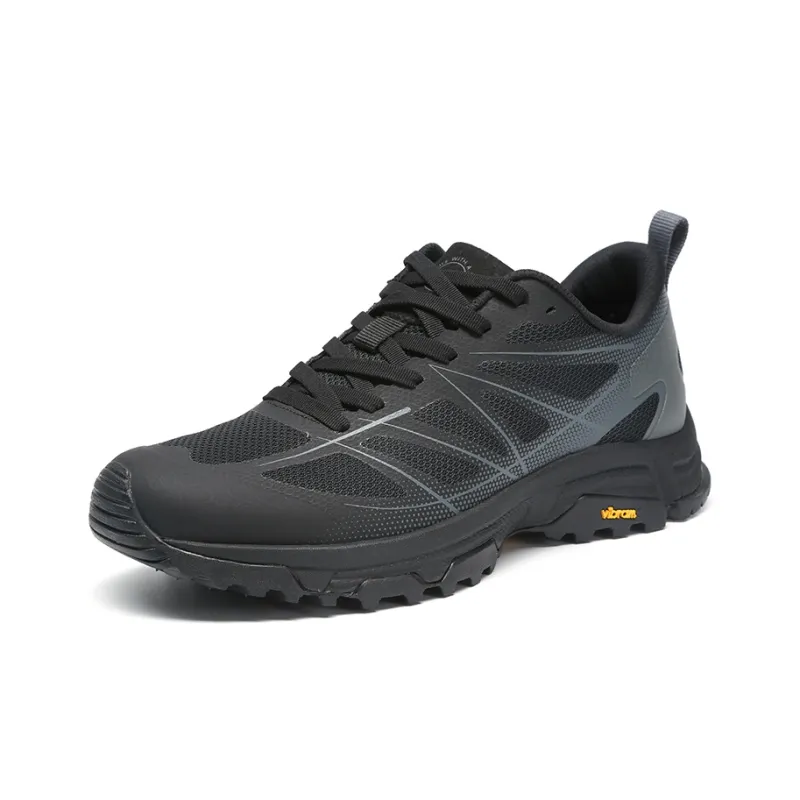 Satchi Cushioned Breathable Slip Resistant Low Top Casual Shoes Men's Black 4CM-1