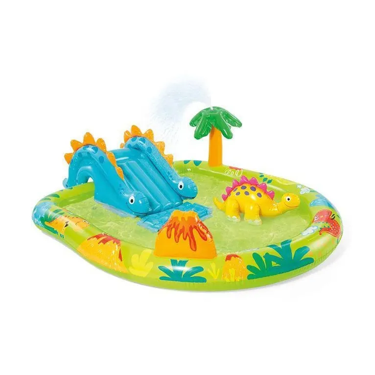 INTEX Water Slide Inflatable Pool, Inflatable Water Pool Inflatable Castle Swimming Pool Fishing Pool Water Toy Set-5