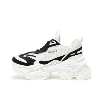 Cabbeen Functional Wind Low-Top Chunky Sneakers Women's Coal Black