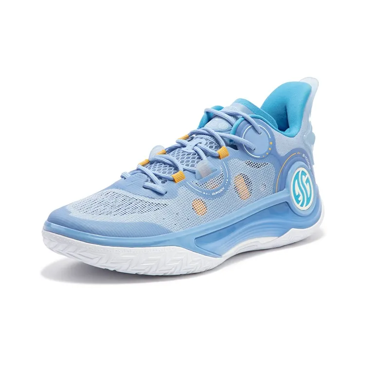 361° AG 4 SE Denver Cushioning Anti Slip Wear Resistant Breathability Low Top Basketball Shoes Men's Sky Blue-1