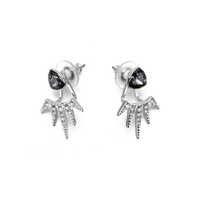 Swarovski Fantastic Stud Earrings Women's Silver-1