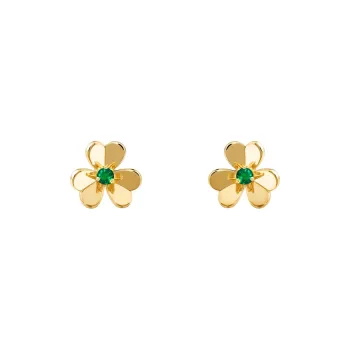 Van Cleef & Arpels Frivole Series Stud Earrings Women's