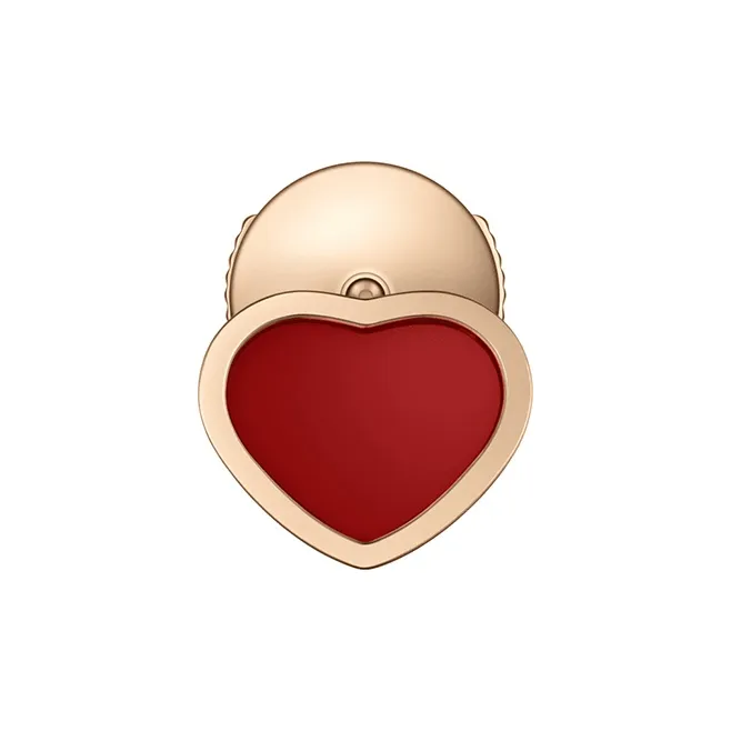 CHOPARD Karat Gold Stud Earrings Women's Red-1