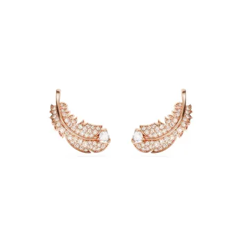 Swarovski Rose Gold Tone Plated Earrings Women's Rose Gold