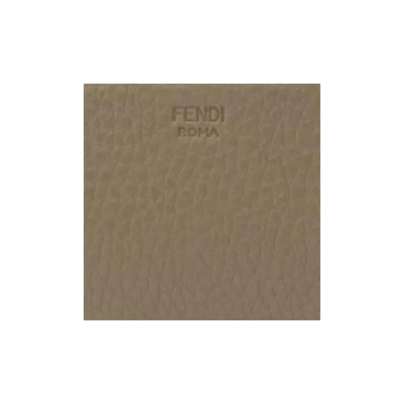 FENDI Calfskin Wallet Women's Truffle Beige-5