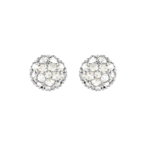 Swarovski Stud Earrings Women's White