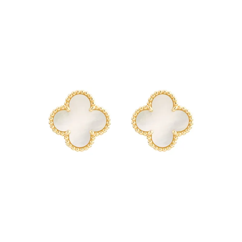 Van Cleef & Arpels 2010s 18K Yellow Gold Sweet Alhambra Earrings-0