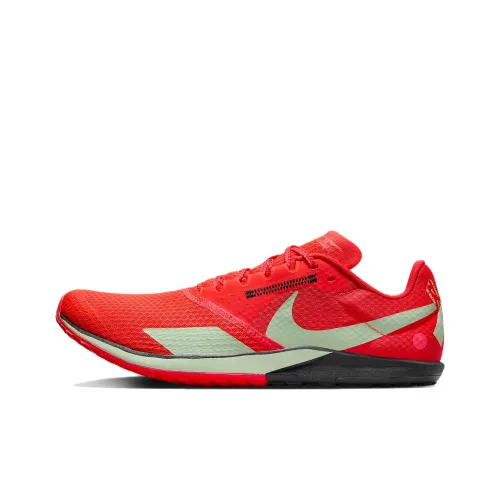 Nike Zoom Rival Waffle 6 Running Shoes Unisex Low-Top Red And Green