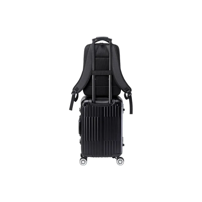 Victorian Traveler Oxford Backpack Laptop Bag Backpack Regular Unisex Graphite Black-5