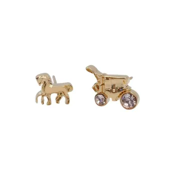 COACH Alloy Stud Earrings Women's Gold
