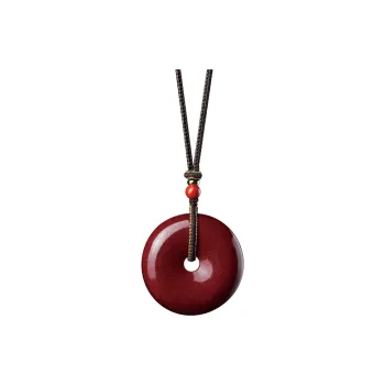 SGE Reconstructed Cinnabar Necklaces Unisex