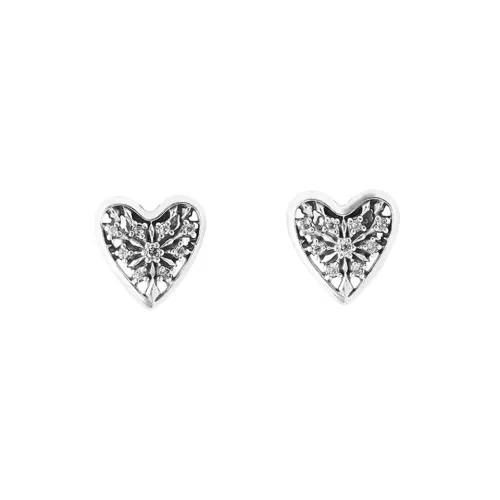 Pandora Stud Earrings Women's Silver