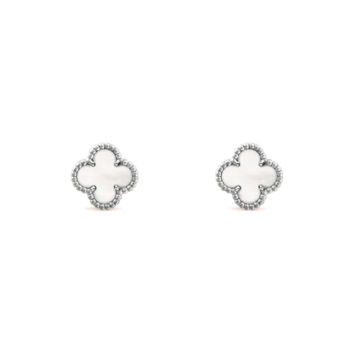 Van Cleef & Arpels Alhambra Four Leaf Lucky Series Stud Earrings Unisex