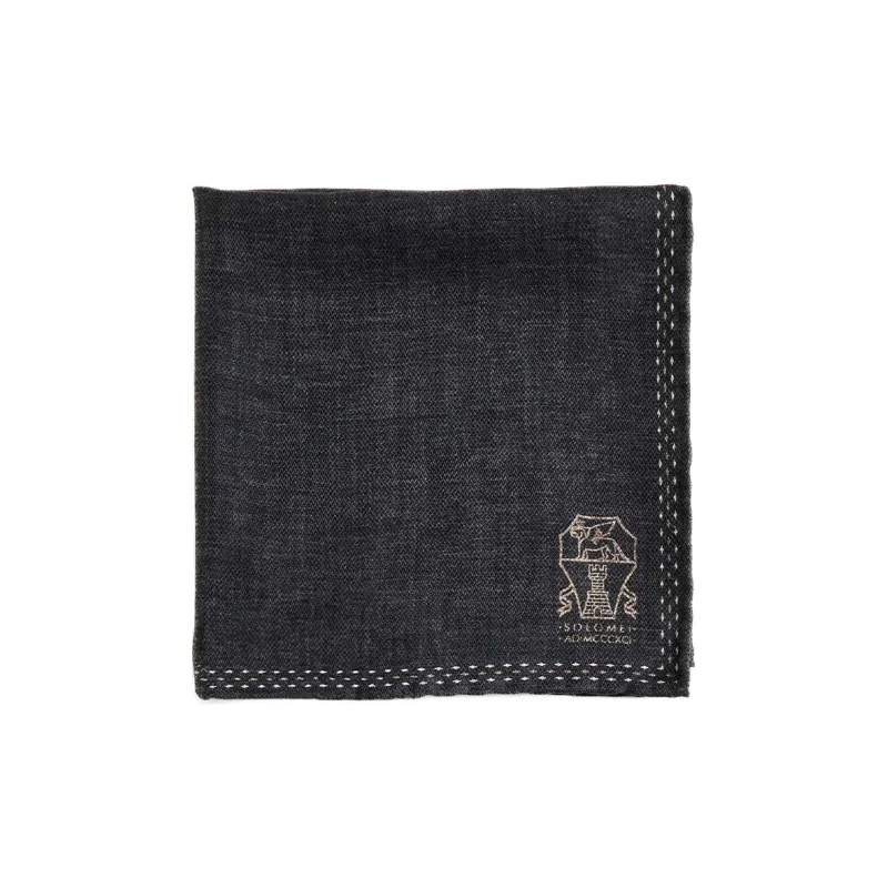 Brunello Cucinelli Silk Pocket Square-2