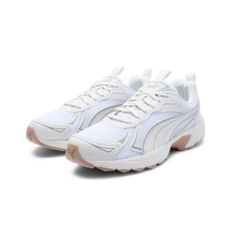PUMA Millenio Cushioning Wear Resistant Low Top Running Shoes Unisex White-2