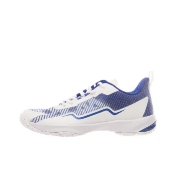 DECATHLON Perfly 560 Cushioning Wear Resistant Low Top Badminton Shoes Men's White Blue
