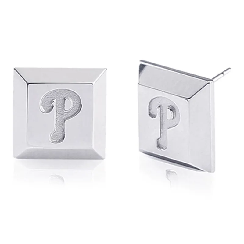MLB Copper Stud Earrings Unisex-0