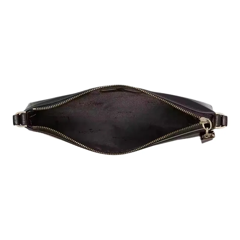 Kate Spade Saffiano Leather Shoulder Bag Crossbody Bag Women's Black-3