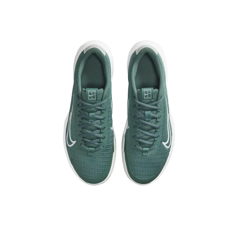 Nike Vapor Lite 2 Court Cushioned Slip-Resistant Breathable Low-Top Tennis Shoes Women's Green White-2