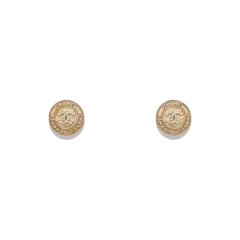 CHANEL Stud Earrings Women's-0