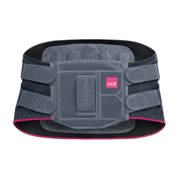 Medi Back Support Braces Fitness Breathable Thermal Protective Rehabilitation Compression Dark Gray Unisex-2