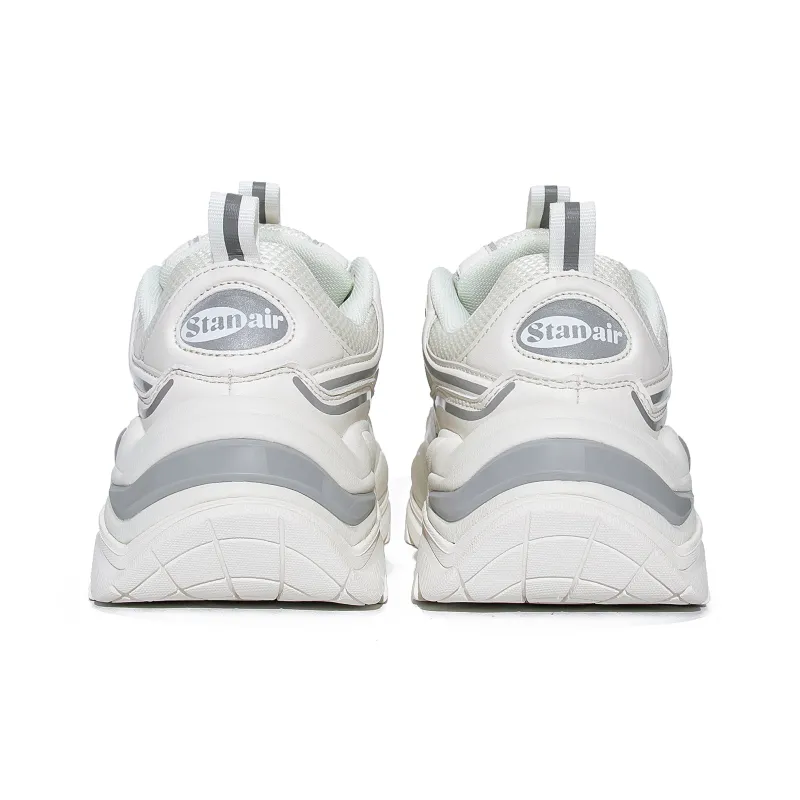 STANAIR Chunky Sneakers Women's Low Top Gray/White/Pink-11
