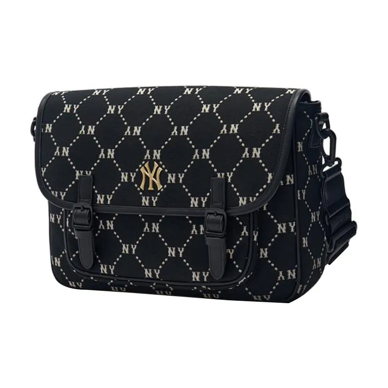 MLB Polyester Messenger Bag, Crossbody Bag Regular Women's Black-1